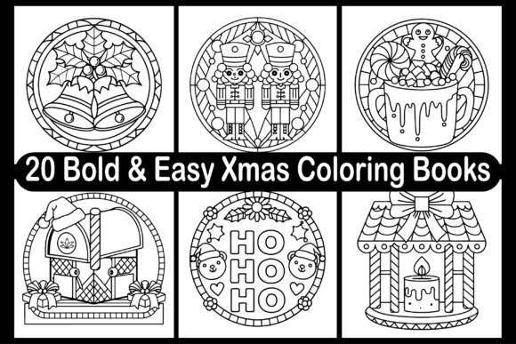 20 Bold Easy Xmas Coloring Books: Graphics and Coloring Pages Review