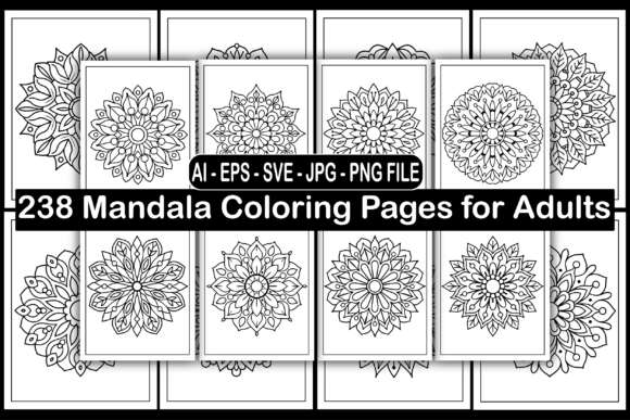 238 Mandala Coloring Pages for Adults: A Seller’s Review of the Graphics Bundle