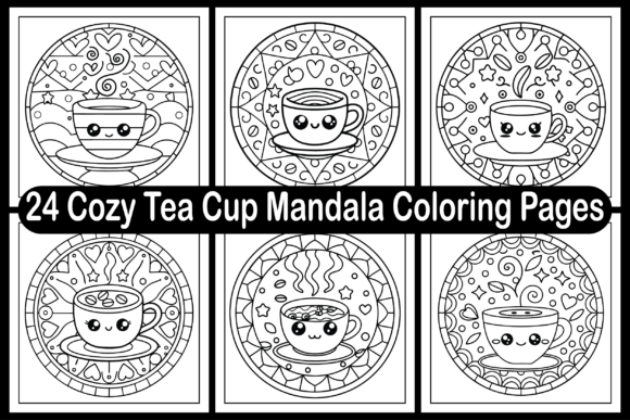 24 Cozy Tea Cup Mandala Coloring Pages Graphics Review