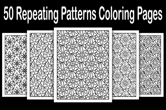 50 Repeating Patterns Coloring Pages Graphics