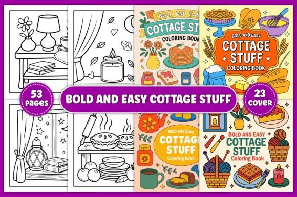Bold and Easy Cottage Stuff Coloring Review