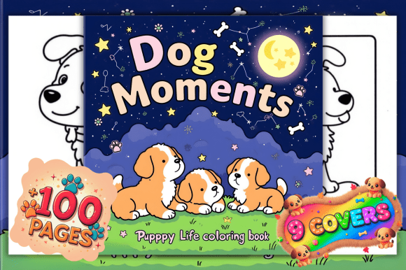 Dog Moments Puppy Life Coloring Pages Graphics Review