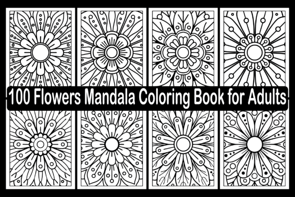 Flowers Mandala Coloring Book for Adults Graphics and Coloring Pages Review