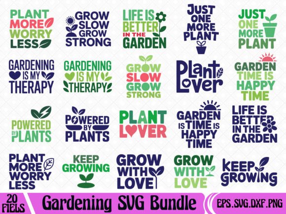 Gardening Quotes SVG Bundle: Graphics and T-Shirt Designs Review