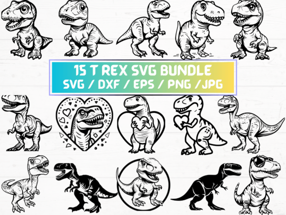 Reviewing the 15 T Rex SVG Laser Cut for Embroidery Projects