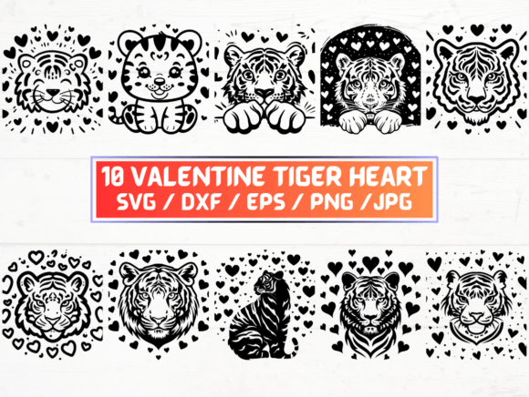 Valentine Tiger Heart SVG Review