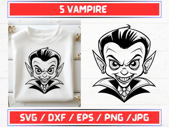 Vampire SVG. DXF. EPS. JPG. PNG Graphics for Brand Identity