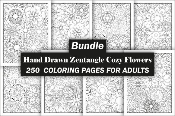 Zentangle Coloring Pages Bundle-KDP Graphics and Coloring Pages Review